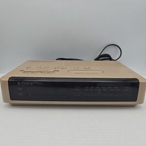Vintage‎ SONY ICF-C320 AM FM Radio Alarm Clock Dream Machine Red LED Face Tested